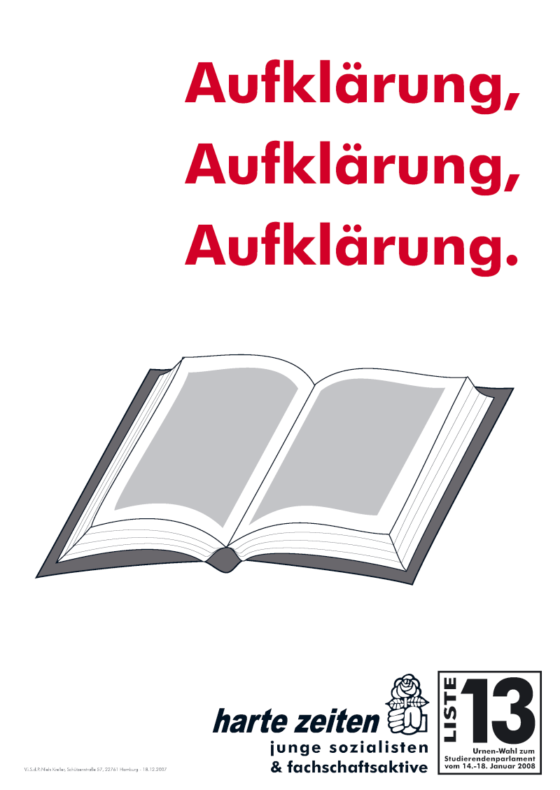 Plakat Buch von 2008