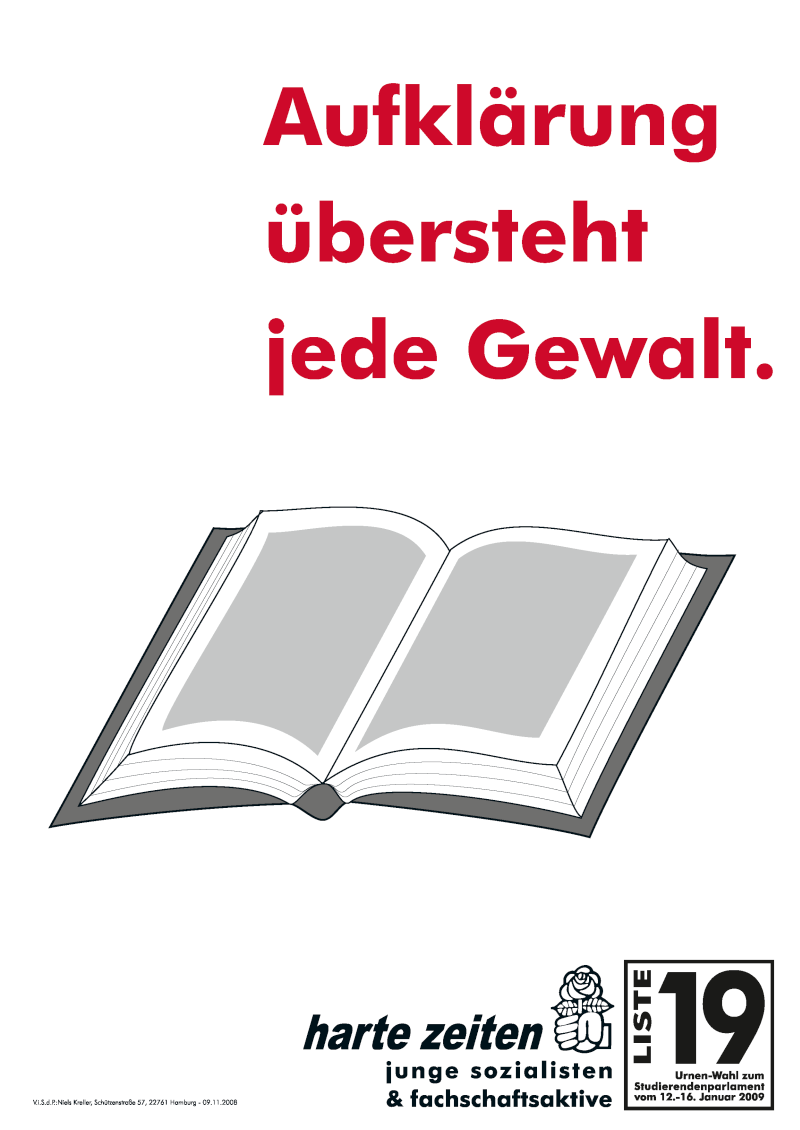 Plakat Buch von 2009