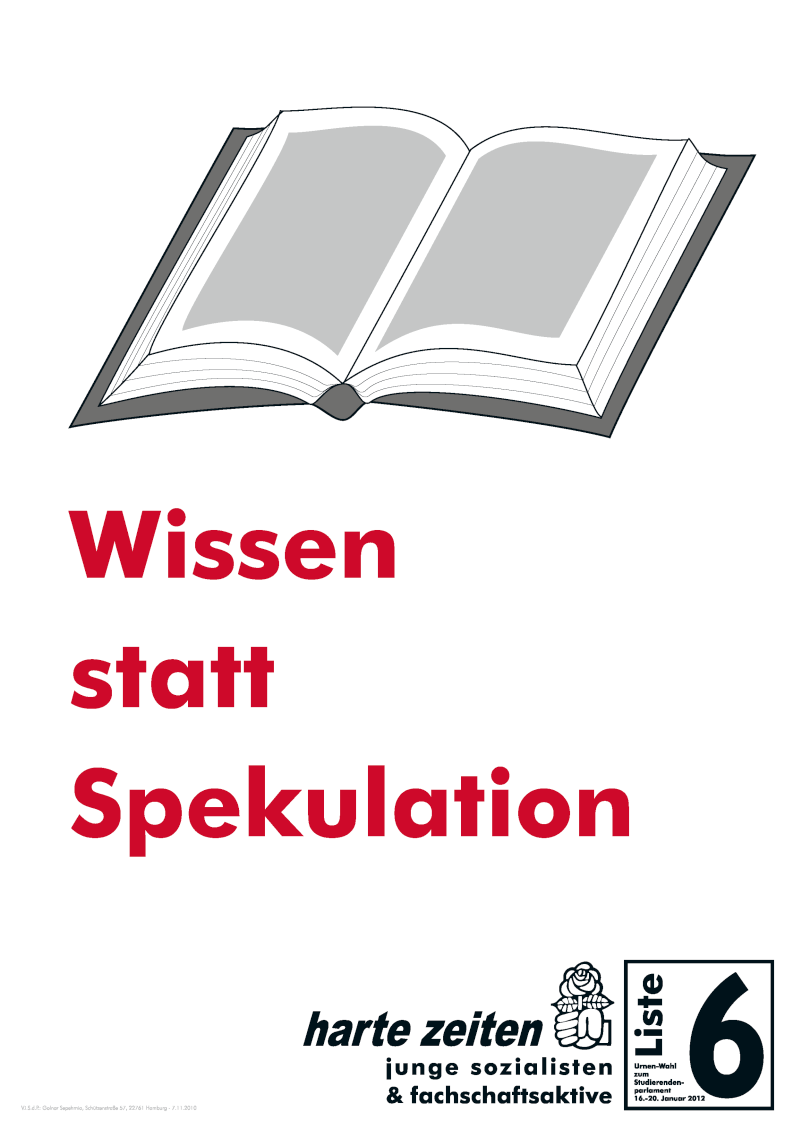 Plakat Buch von 2012