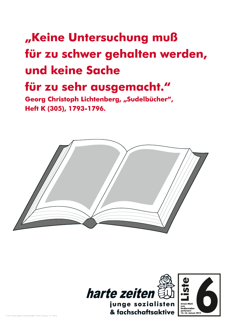 Plakat Buch von 2014